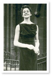 Jennifer Worth attending a wedding in 1959
